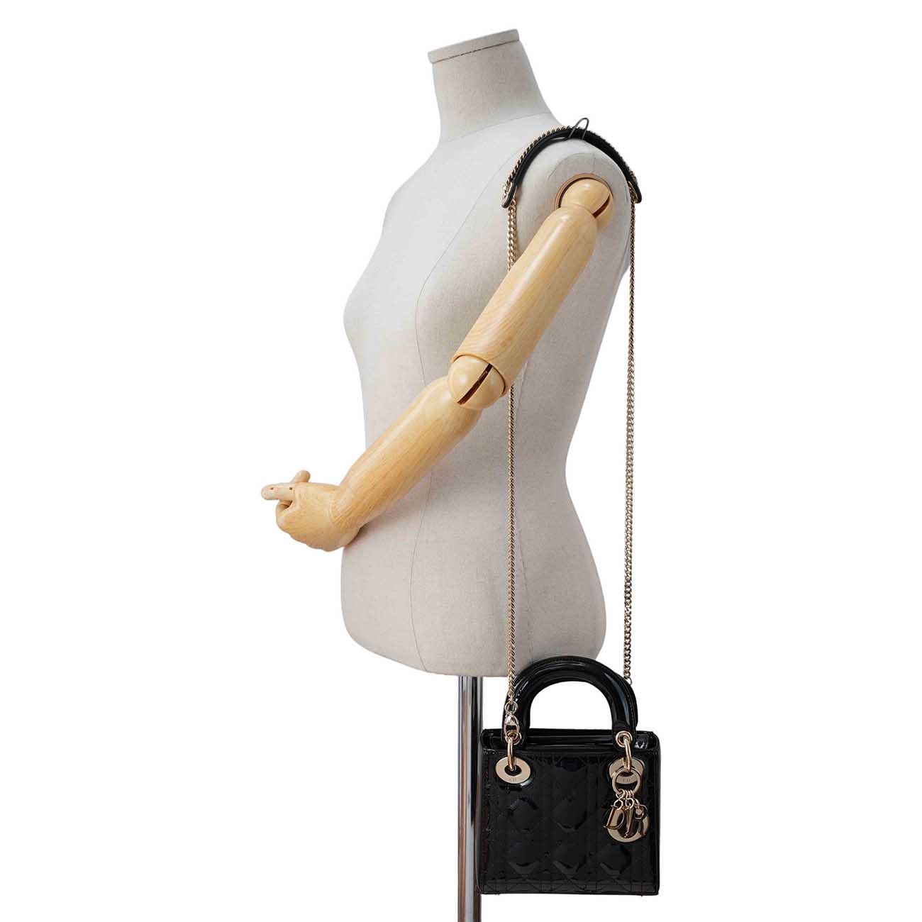 CHRISTIAN DIOR(USED)크리스찬디올 레이디디올 페이던트 미니백